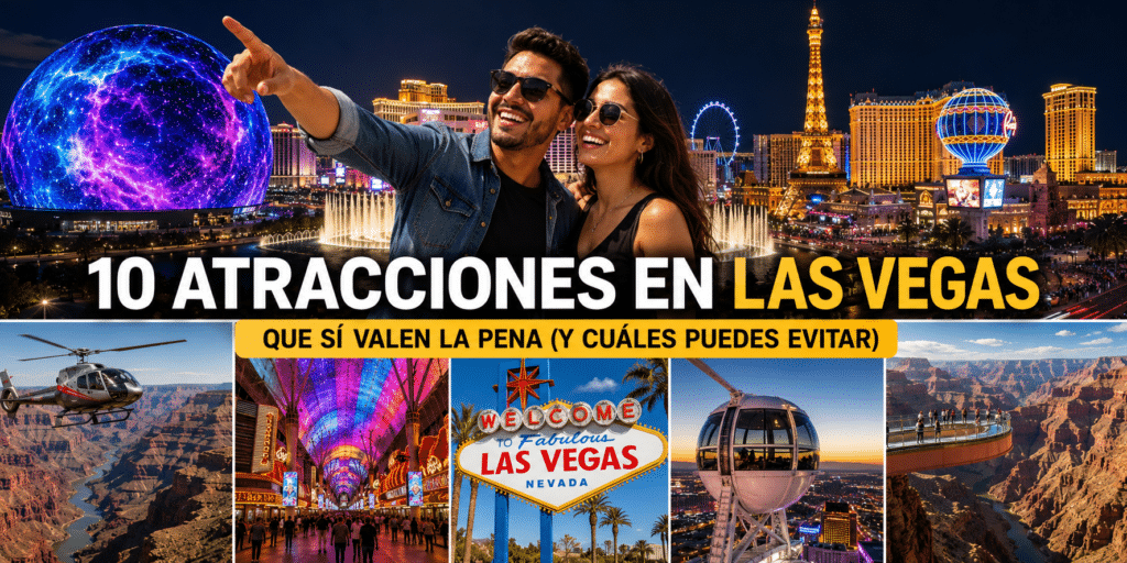 10 Atracciones en Las Vegas que SI valen la pena